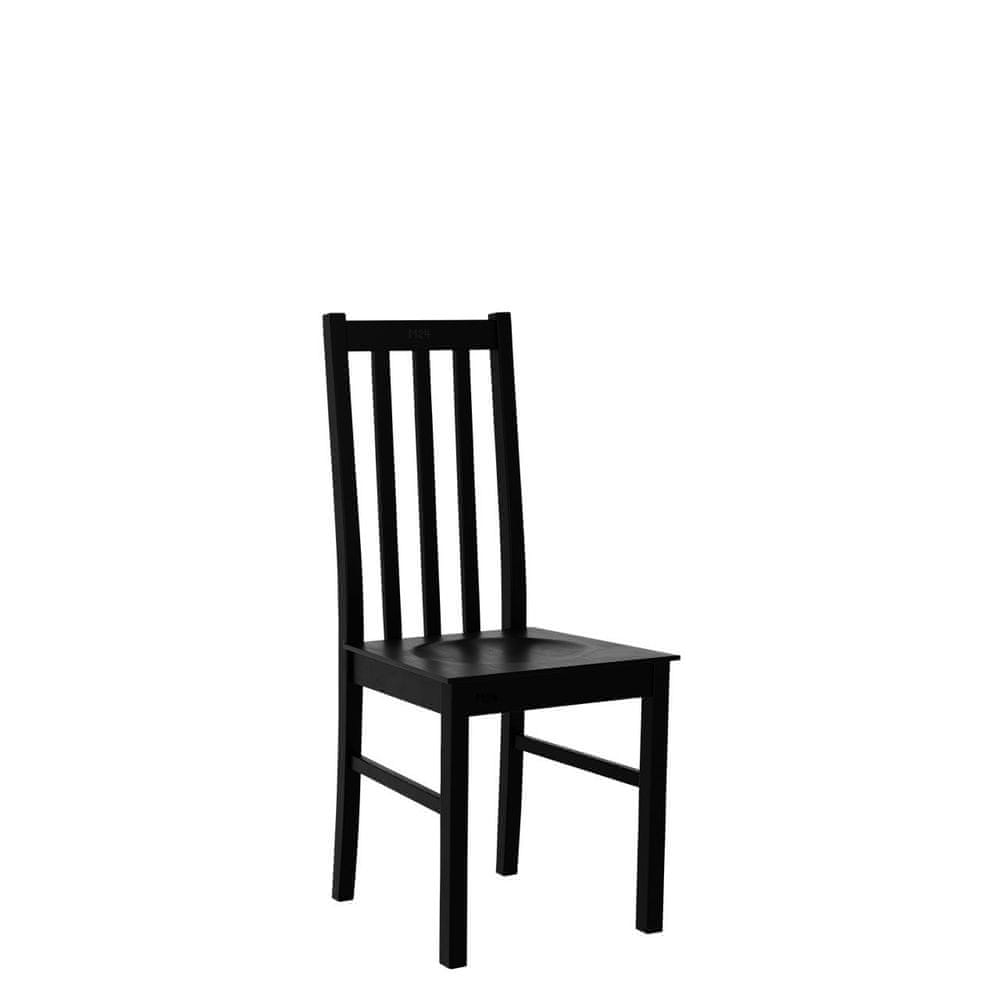 Veneti Drevená stolička do kuchyne EDON 10 - čierna